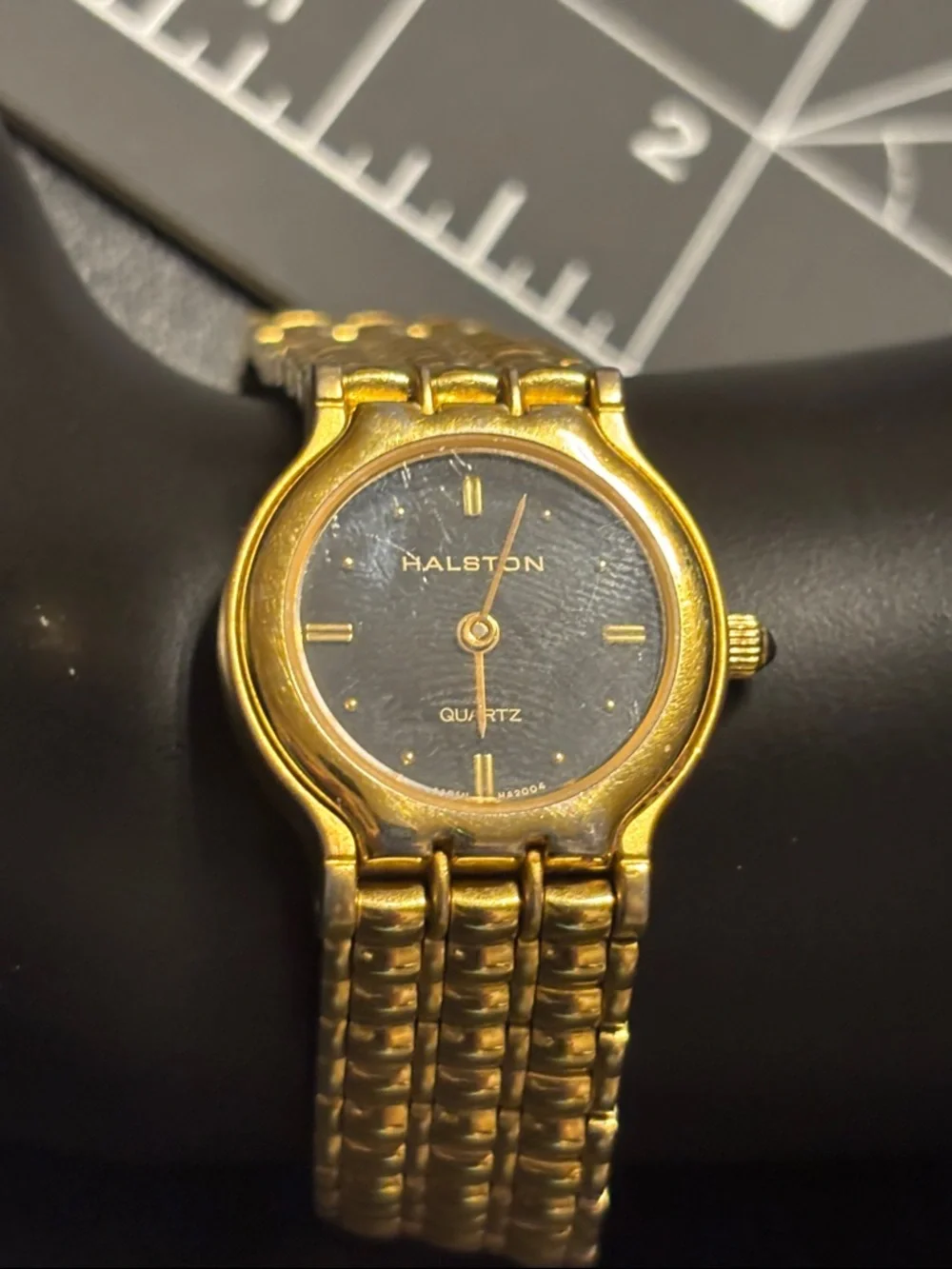Halston Heritage Two-Tone Gold‎ and Silver Back Bracelet Watch